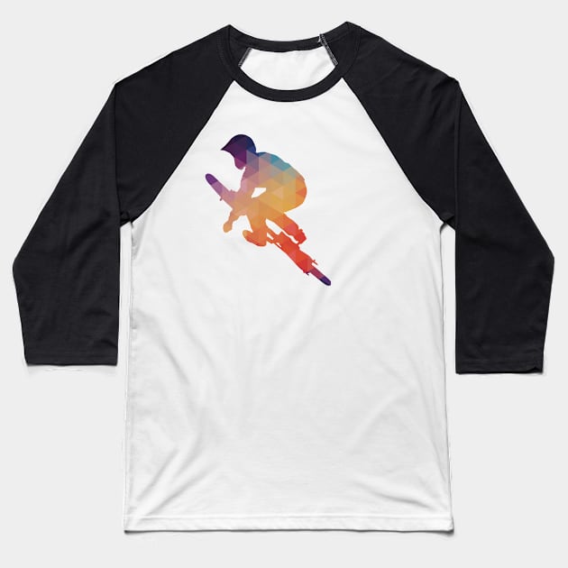 Abstract of mountain biking Baseball T-Shirt by JuicypeachXx